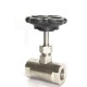 SS Needle Valve Screwed Round Body Stainless Steel 202.